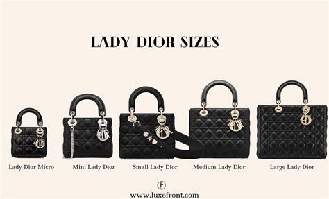 lady dior diana size